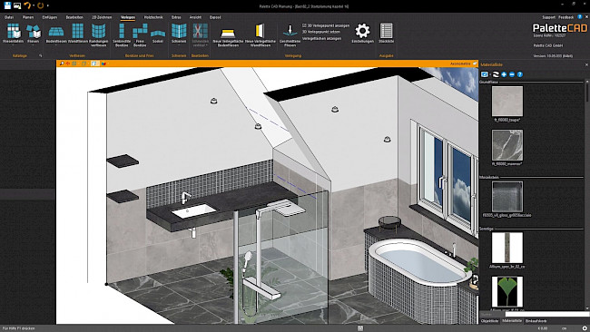 Spiegel mit Schrägschnitt erstellen