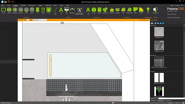 Lichtband im Winkel der Dachschräge ausrichten