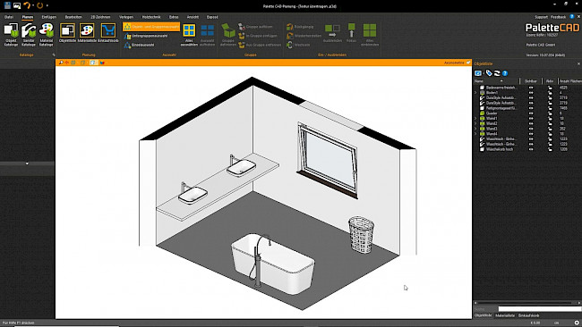 Besonderheiten im Menü Verlegen