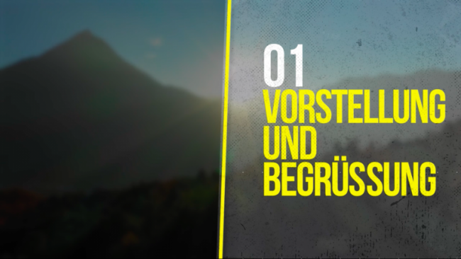 01 - Vorstellung & Begrüßung