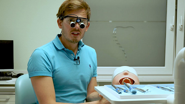 Präparation Zahn 46 Vollgusskrone