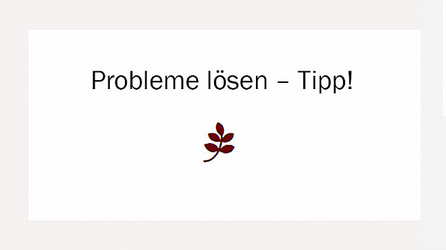 Was, wenn das Setting nicht gut klappt?