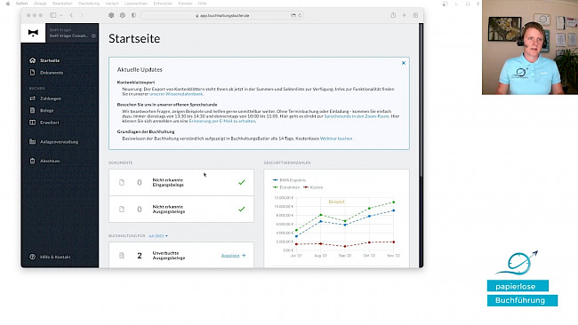 Monatsabschluss und Übermittlung an der Steuerberater