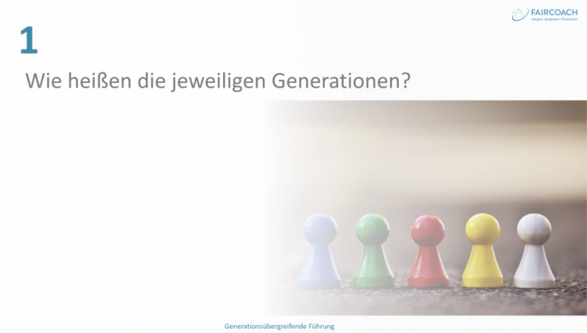 Wie heißen die Generationen