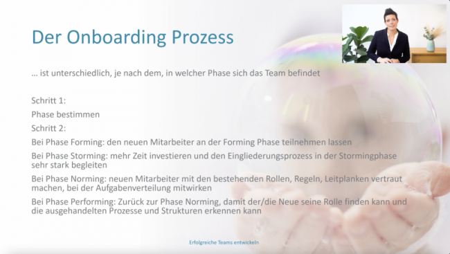 Der Onboarding-Prozess und Praxistransfer