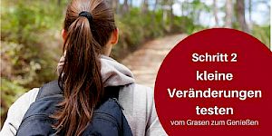Schritt 2: Kleine Veränderungen testen