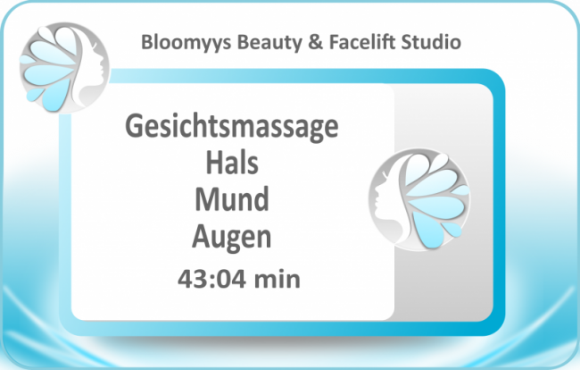 45 min Gesichtsmassage Hals Mund Augen
