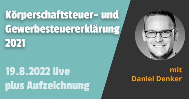 KSt- und Gewerbesteuererklärung 2021 19.08.2022