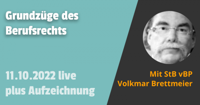 Grundzüge des Berufsrechts 11.10.2022