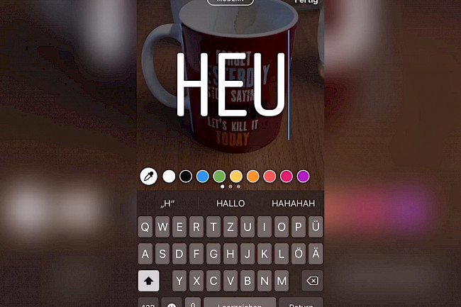 Instagram Story Praktisch