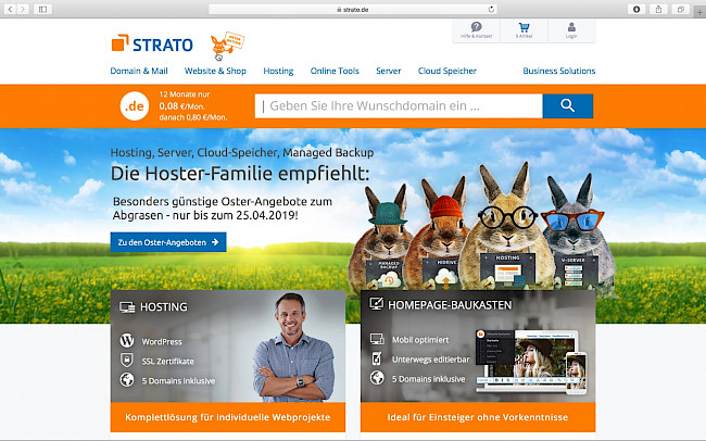 Strato Domain Hosting