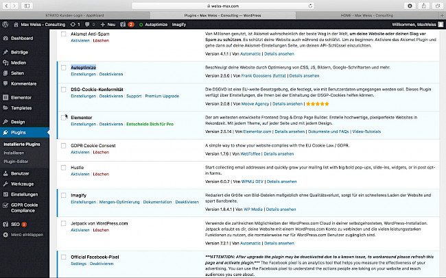 WordPress Seite erstellen