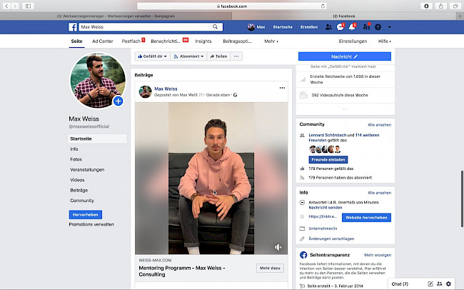 Facebook Ads Reposten / Social Proof