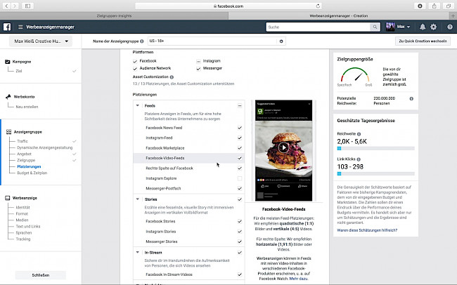 Facebook Ads "Traffic"