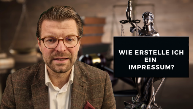Wie erstelle ich ein Impressum?