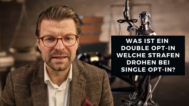 Was ist ein Double Opt-In und welche Strafen drohen bei einem Single Opt-In? DSGVO