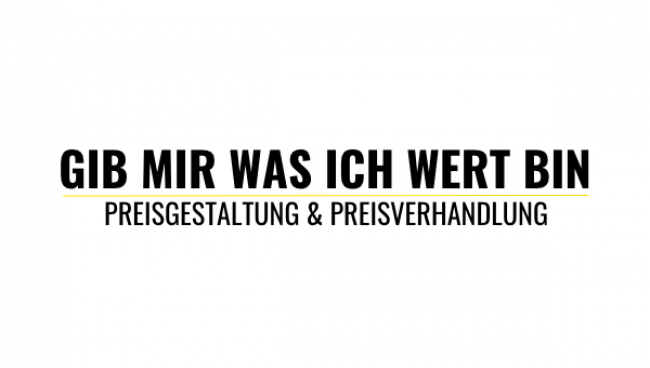 Preisgestaltung & Preisverhandlung