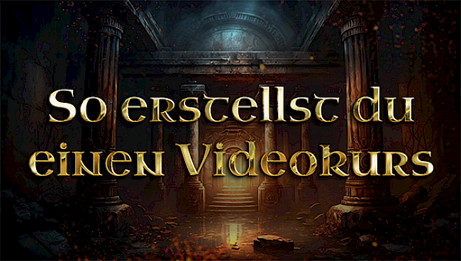 So erstellst du einen Videokurs