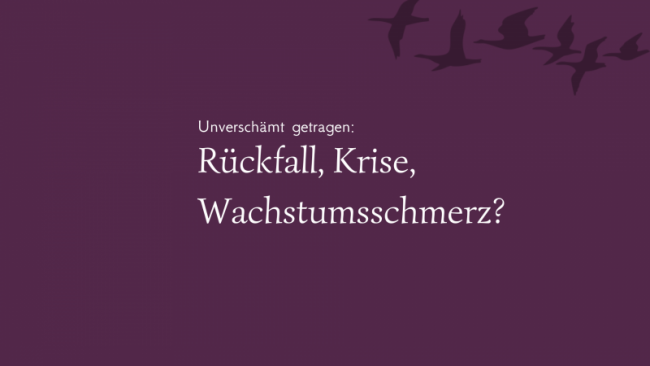Deine Perspektive auf 'Krise' ist entscheidend.
