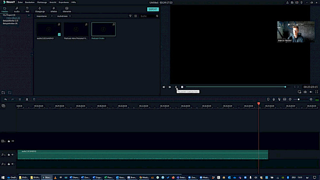 Trailer für Podcast schneiden