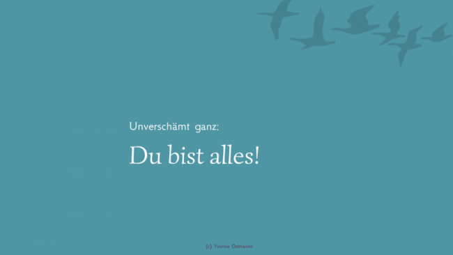 Wie eine einfache Erkenntnis dein Leben evolutioniert.