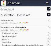 Zusatzstoff - Verhalten im Straßenverkehr