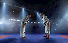 Erste Sitzung: Die Kämpfer betreten die Arena