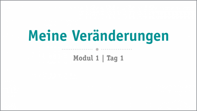 Meine Veränderungen