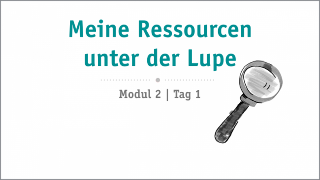 Meine Ressourcen unter der Lupe