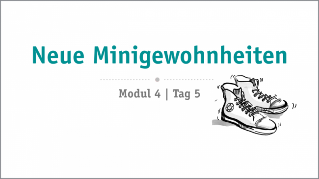 Neue Mini-Gewohnheiten