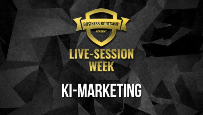 Live-Session week: Ki-Marketing