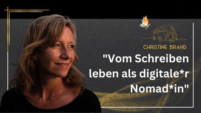 „Vom Schreiben leben als digitale*r Nomad*in“ - Interview mit Spiegelbestsellerautorin Christine Brand