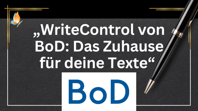 „WriteControl von BoD: Das Zuhause für deine Texte“ Vorstellung mit Thorsten Simon und Max Hänecke von BOD