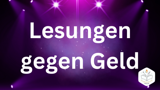 Lesungen gegen Geld