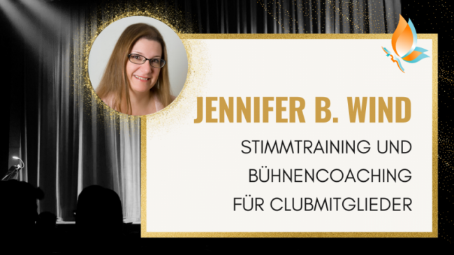 Stimmtraining und Bühnencoaching - mit Jennifer B. Wind