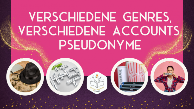 Verschiedene Genres, verschiedene Accounts, Pseudonyme