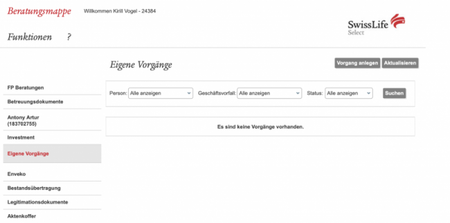 Pflicht: Eigene Vorgänge erklärt