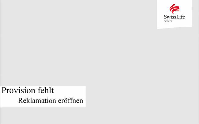 Reklamation erstellen - AVP