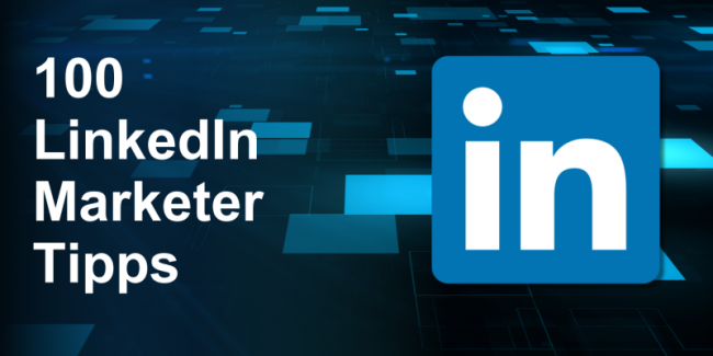 100 LinkedIn Marketer Tipps - durch ChatGPT effektiv nutzen!