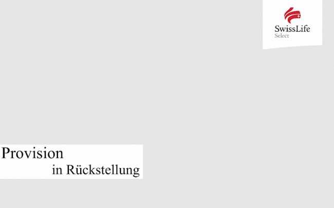 Provisionsrückstellung