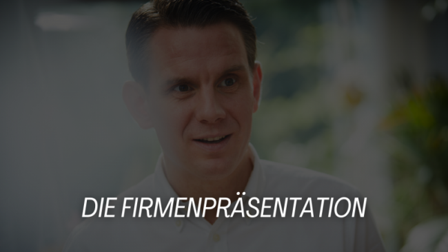 Die Firmenpräsentation