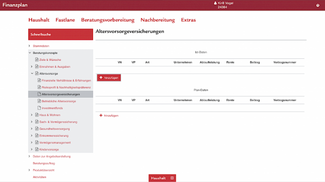 Altersvorsorge - Riester