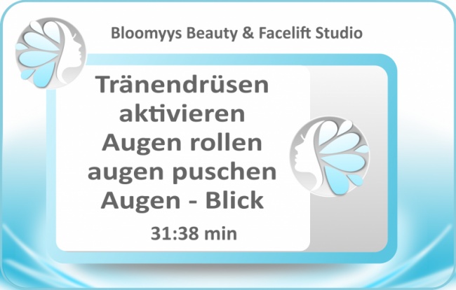 Tränendrüsen aktivieren Augen rollen Augenpuschen Augen Blick