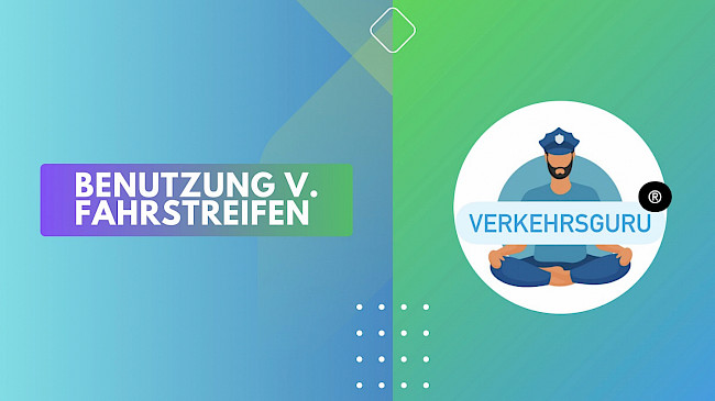 Benutzung v. Fahrstreifen