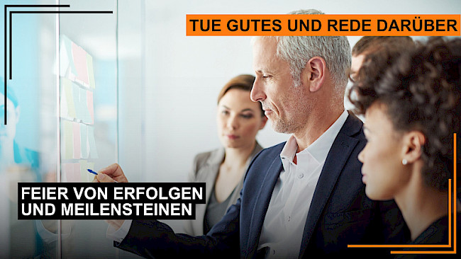 Gemeinsame Feier von Erfolgen und Meilensteinen