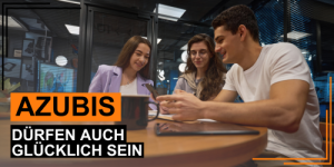 Glückliche Auszubildende - für Produktivität und Identifikation