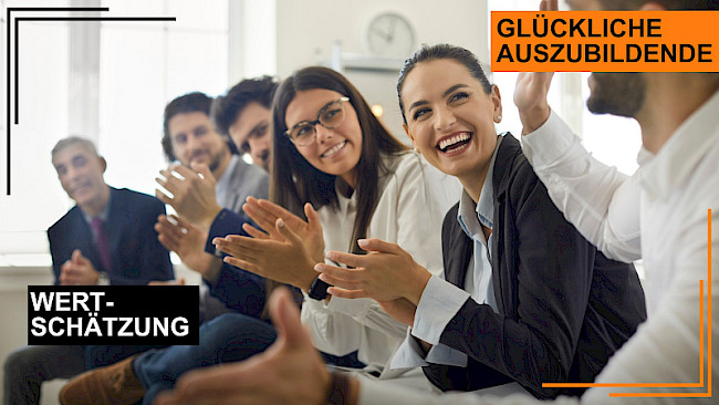 Alle möglichen Formen der Wertschätzung den jungen Kollegen entgegenbringen