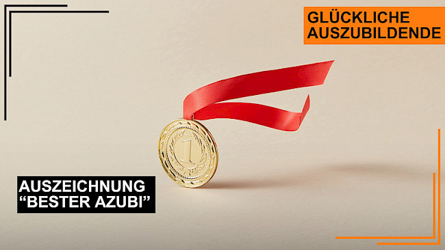 Medaille oder Pokal "Bester Azubi" - Anerkennung für besondere Leistungen