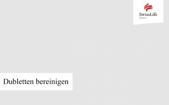 Dubletten bereinigen