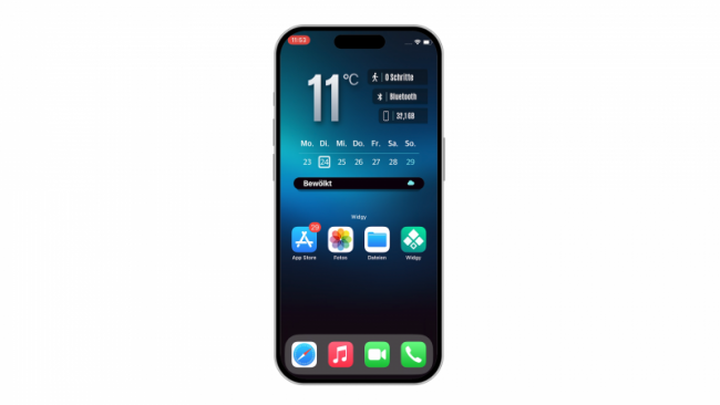 Homescreen Design einrichten